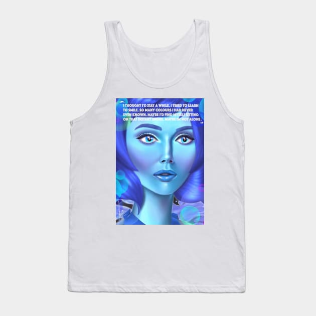 Lapis Lazuli Portrait Tank Top by Romeow